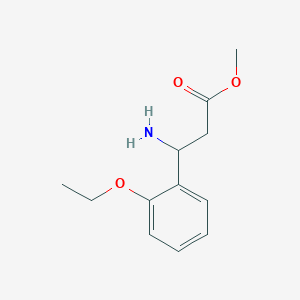 molecular formula C12H17NO3 B13177453 Methyl 3-amino-3-(2-ethoxyphenyl)propanoate 