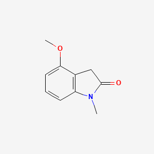 molecular formula C10H11NO2 B1317746 4-甲氧基-1-甲基吲哚啉-2-酮 CAS No. 7699-21-0