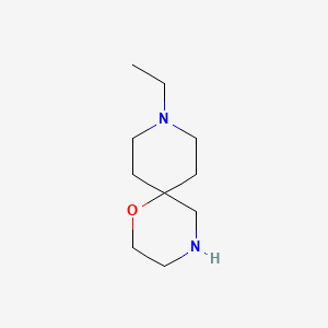 molecular formula C10H20N2O B13177524 9-Ethyl-1-oxa-4,9-diaza-spiro[5.5]undecane 