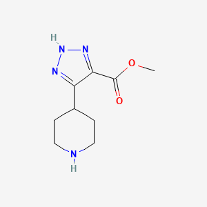 Methyl 5-(piperidin-4-yl)-1H-1,2,3-triazole-4-carboxylate