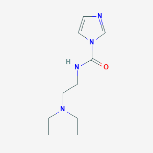 molecular formula C10H18N4O B13177585 N-[2-(diethylamino)ethyl]-1H-imidazole-1-carboxamide 