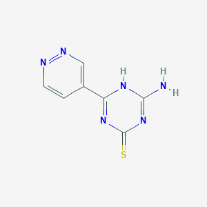 4-Amino-6-(pyridazin-4-YL)-1,3,5-triazine-2-thiol