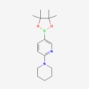 molecular formula C16H25BN2O2 B1317762 2-(Piperidin-1-yl)-5-(4,4,5,5-tetramethyl-1,3,2-dioxaborolan-2-yl)pyridine CAS No. 852228-08-1