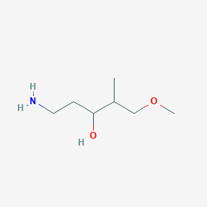 5-Amino-1-methoxy-2-methylpentan-3-ol