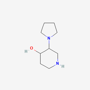 3-(Pyrrolidin-1-yl)piperidin-4-ol