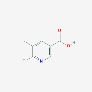 molecular formula C7H6FNO2 B1317764 2-氟-3-甲基吡啶-5-甲酸 CAS No. 885267-35-6