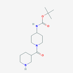 tert-butyl N-{1-[(piperidin-3-yl)carbonyl]piperidin-4-yl}carbamate