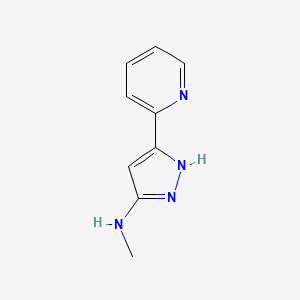 N-methyl-5-(pyridin-2-yl)-1H-pyrazol-3-amine