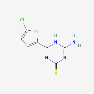 4-Amino-6-(5-chlorothiophen-2-YL)-1,3,5-triazine-2-thiol