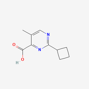 molecular formula C10H12N2O2 B13177680 2-Cyclobutyl-5-methylpyrimidine-4-carboxylic acid 