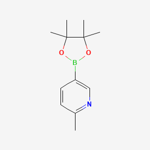 molecular formula C12H18BNO2 B1317769 2-甲基-5-(4,4,5,5-四甲基-1,3,2-二氧杂硼环-2-基)吡啶 CAS No. 610768-32-6