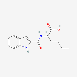 molecular formula C15H18N2O3 B1317771 N-(1H-吲哚-2-基羰基)正亮氨酸 CAS No. 1452575-02-8