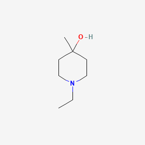 molecular formula C8H17NO B13177711 1-Ethyl-4-methylpiperidin-4-ol 