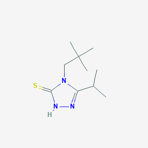 4-(2,2-dimethylpropyl)-5-(propan-2-yl)-4H-1,2,4-triazole-3-thiol