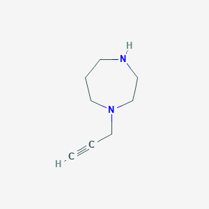 molecular formula C8H14N2 B13177763 1-Prop-2-ynyl-1,4-diazepane 