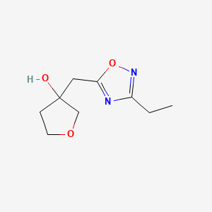 3-[(3-Ethyl-1,2,4-oxadiazol-5-yl)methyl]oxolan-3-ol