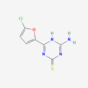 4-Amino-6-(5-chlorofuran-2-yl)-1,3,5-triazine-2-thiol