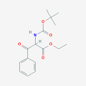 B131778 2-Tert-butoxycarbonylamino-3-oxo-3-phenyl-propionic acid ethyl ester CAS No. 151870-52-9