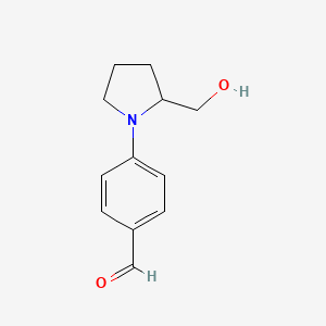 4-[2-(Hydroxymethyl)pyrrolidin-1-yl]benzaldehyde