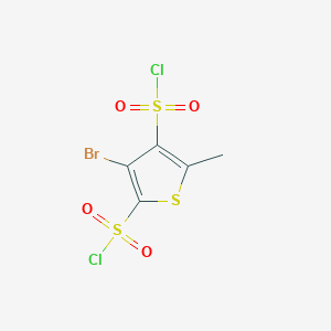 3-Bromo-5-methylthiophene-2,4-disulfonyl dichloride