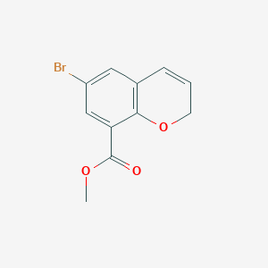 molecular formula C11H9BrO3 B13177872 methyl 6-bromo-2H-chromene-8-carboxylate 