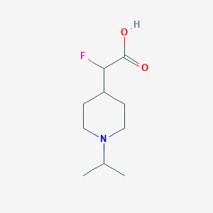 2-Fluoro-2-[1-(propan-2-yl)piperidin-4-yl]acetic acid