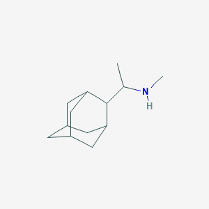 molecular formula C13H23N B13177887 [1-(Adamantan-2-yl)ethyl](methyl)amine 