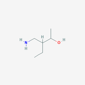 molecular formula C6H15NO B13177888 3-(Aminomethyl)pentan-2-ol 