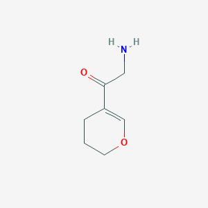 2-Amino-1-(3,4-dihydro-2H-pyran-5-yl)ethan-1-one