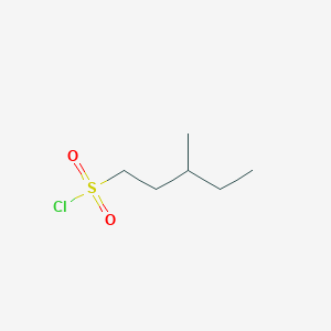 molecular formula C6H13ClO2S B13177921 3-Methylpentane-1-sulfonyl chloride 