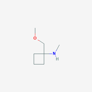 1-(Methoxymethyl)-N-methylcyclobutan-1-amine