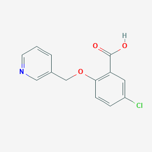 molecular formula C13H10ClNO3 B13177948 5-Chloro-2-(pyridin-3-ylmethoxy)benzoic acid 