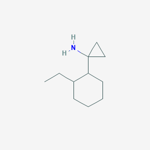 molecular formula C11H21N B13177950 1-(2-Ethylcyclohexyl)cyclopropan-1-amine 