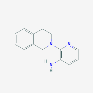 molecular formula C14H15N3 B1317799 2-[3,4-Dihydro-2(1H)-isoquinolinyl]-3-pyridinamine CAS No. 524718-18-1