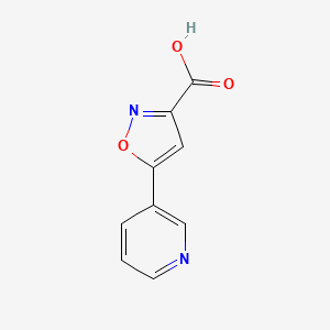 molecular formula C9H6N2O3 B1317802 5-(3-Pyridyl)isoxazole-3-carboxylic Acid CAS No. 893638-39-6