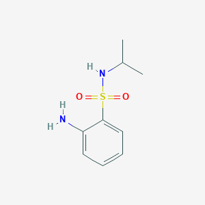 molecular formula C9H14N2O2S B1317803 2-Amino-N-isopropilbencenosulfonamida CAS No. 761435-31-8