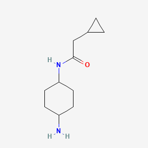 molecular formula C11H20N2O B13178051 N-(4-aminocyclohexyl)-2-cyclopropylacetamide 