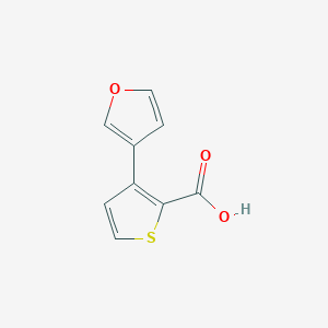 molecular formula C9H6O3S B13178076 3-(Furan-3-yl)thiophene-2-carboxylic acid 