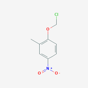 molecular formula C8H8ClNO3 B13178094 1-(Chloromethoxy)-2-methyl-4-nitrobenzene 