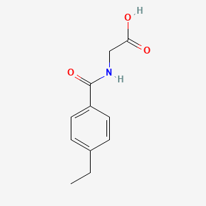 molecular formula C11H13NO3 B1317811 2-[(4-Ethylphenyl)formamido]acetic acid 