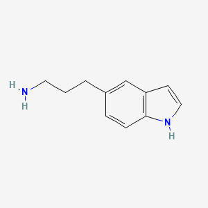 molecular formula C11H14N2 B13178125 3-(1H-indol-5-yl)propan-1-amine CAS No. 1000512-92-4