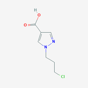 molecular formula C7H9ClN2O2 B13178177 1-(3-chloropropyl)-1H-pyrazole-4-carboxylic acid 