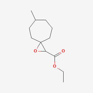 molecular formula C12H20O3 B13178190 Ethyl 6-methyl-1-oxaspiro[2.6]nonane-2-carboxylate 