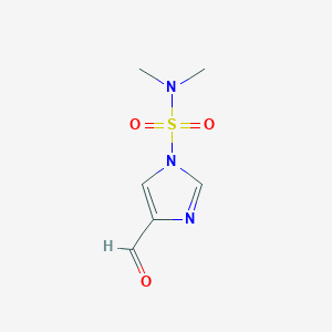 molecular formula C6H9N3O3S B131782 4-甲酰基-N,N-二甲基-1H-咪唑-1-磺酰胺 CAS No. 140174-48-7