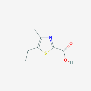 molecular formula C7H9NO2S B13178217 5-Ethyl-4-methyl-1,3-thiazole-2-carboxylic acid 