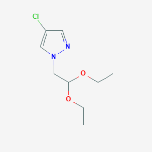 molecular formula C9H15ClN2O2 B1317825 4-chloro-1-(2,2-diethoxyethyl)-1H-pyrazole CAS No. 1006334-37-7