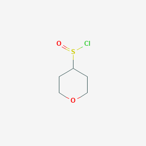 molecular formula C5H9ClO2S B13178264 Oxane-4-sulfinyl chloride 