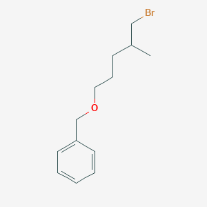 molecular formula C13H19BrO B13178282 {[(5-Bromo-4-methylpentyl)oxy]methyl}benzene 