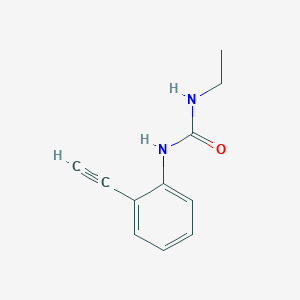 molecular formula C11H12N2O B13178340 3-Ethyl-1-(2-ethynylphenyl)urea 