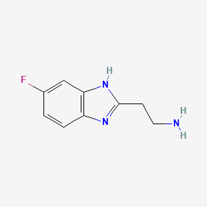 molecular formula C9H10FN3 B1317835 2-(5-fluoro-1H-benzimidazol-2-yl)ethanamine CAS No. 887405-22-3